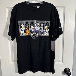 Walt Disney World 100th anniversary shirt, black, size M, characters, NEW